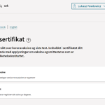 certyfikat koronawirusa w Norwegii