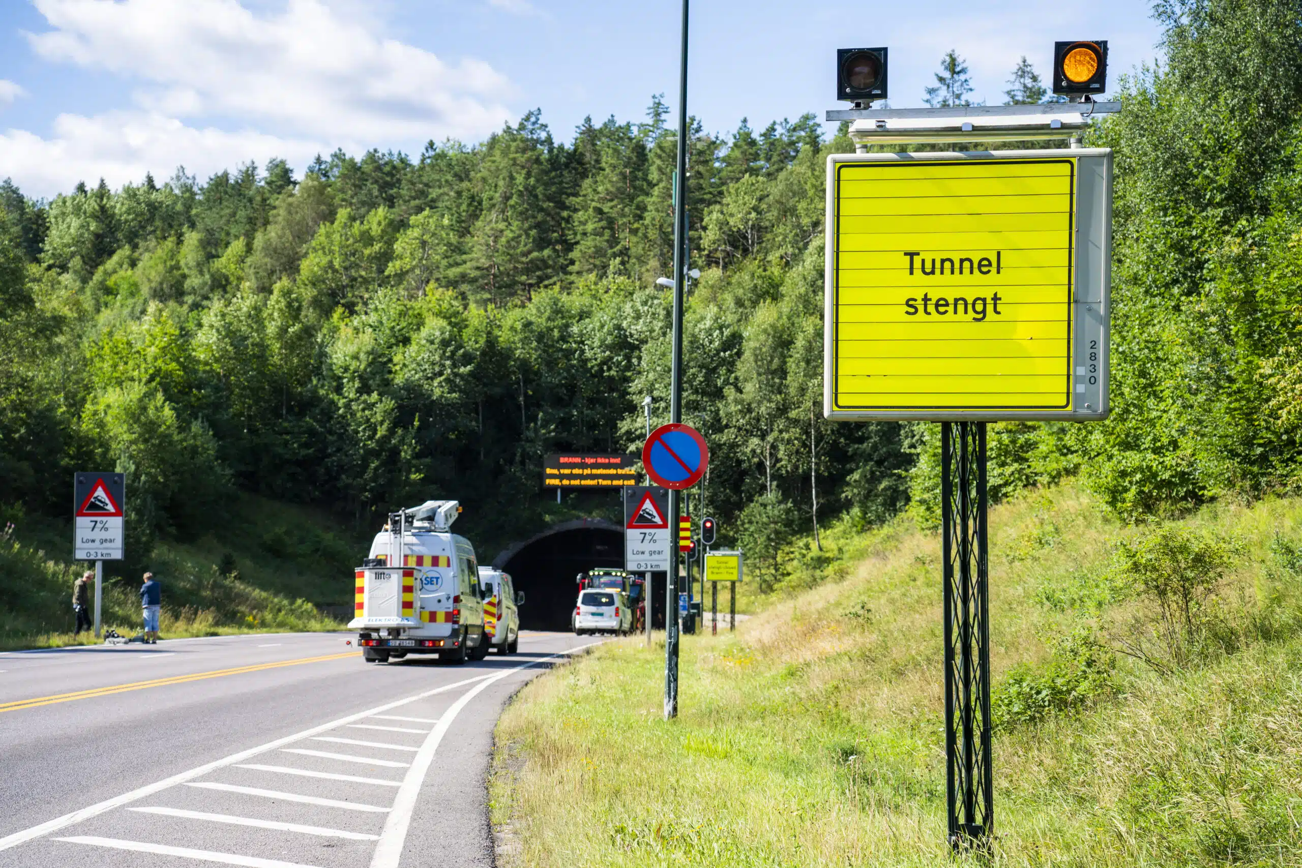 Oslofjord tunel zamknięty