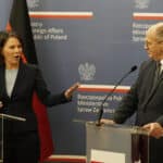 Sytuacja prawna w Polsce była tematem pierwszej wizyty Baerbock jako ministra spraw zagranicznych Niemiec