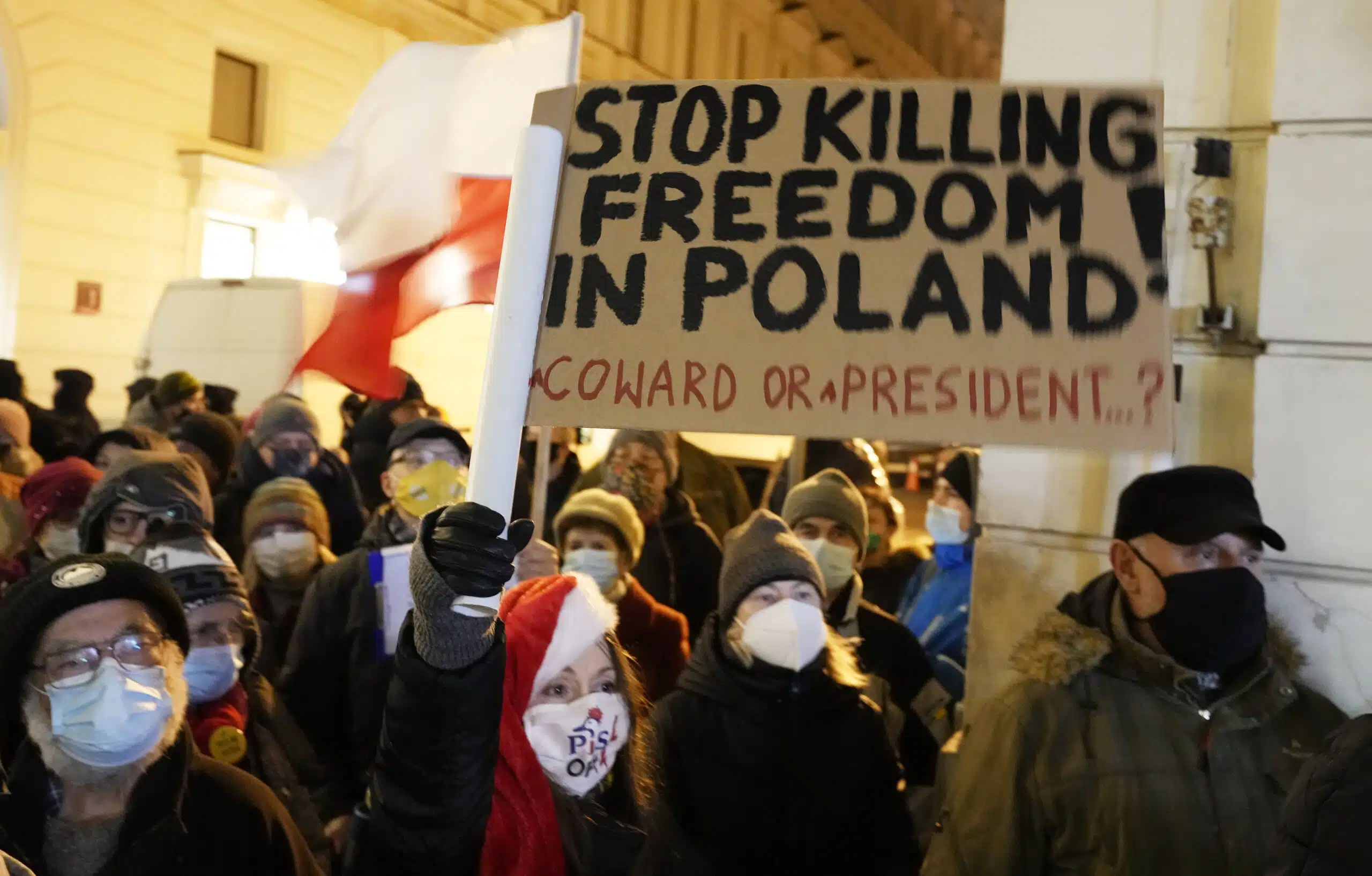 Tysiące demonstrantów przeciwko nowej ustawie medialnej w Polsce