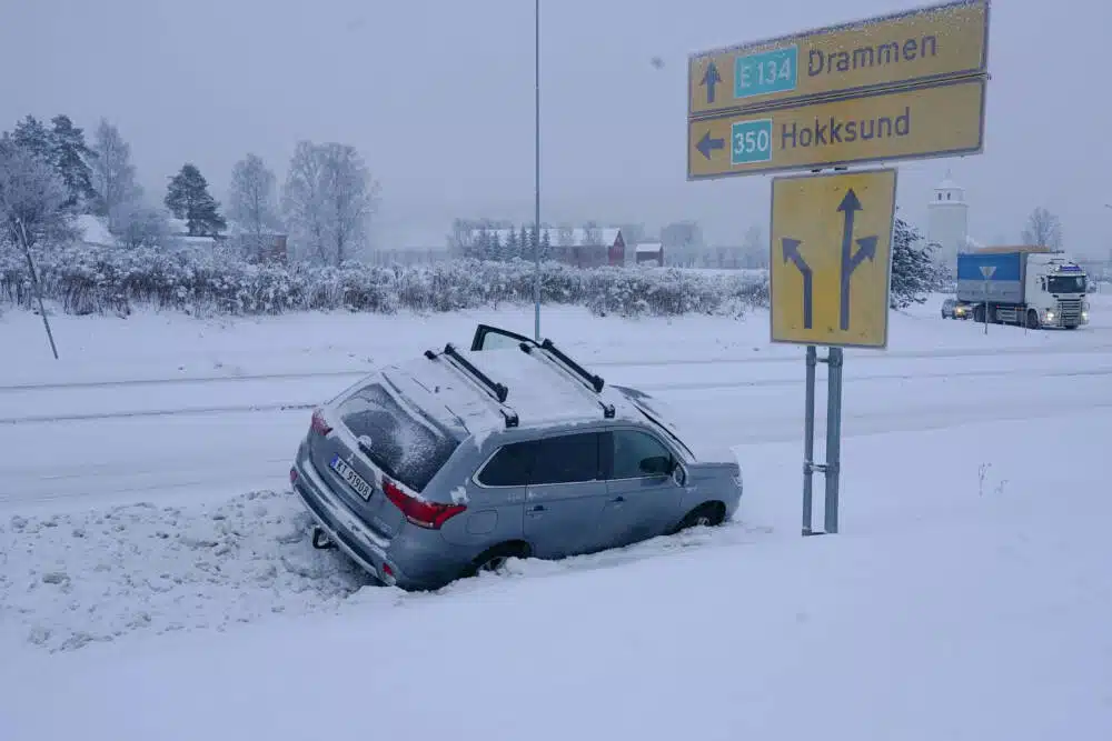 Wypadek drogowy w Oslo - jedna osoba jest ranna