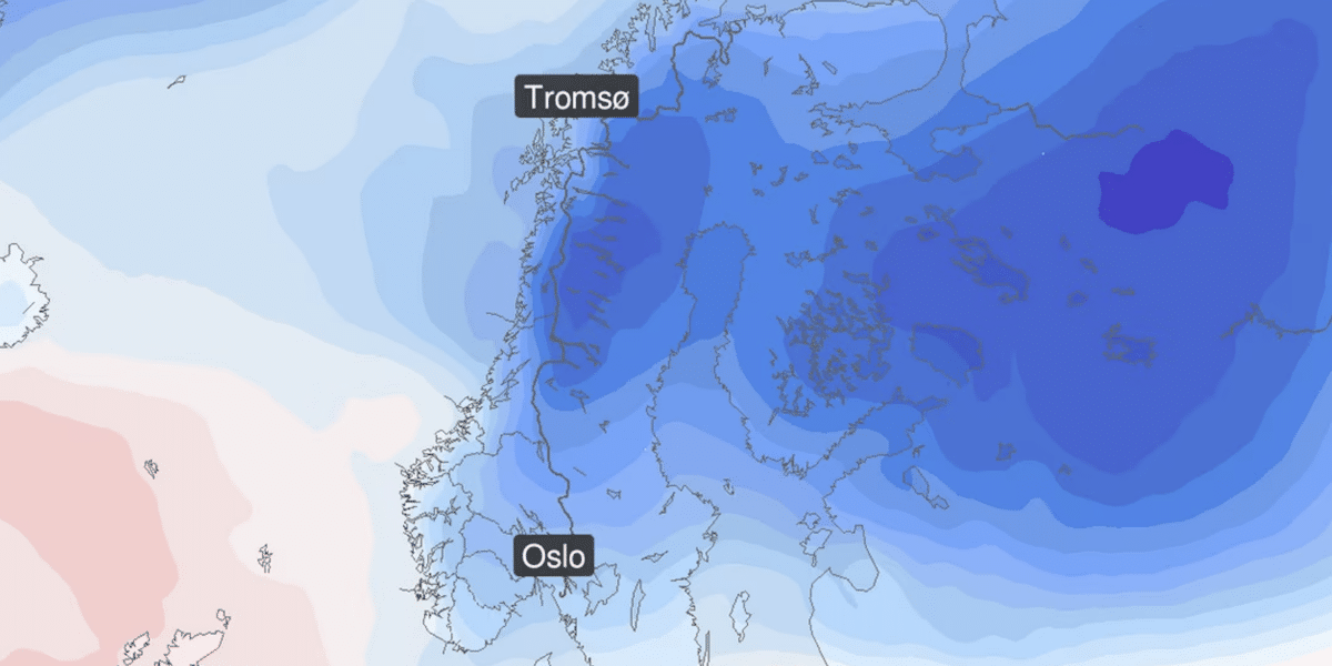 Temperatura w Norwegii nawet minus 40 stopni