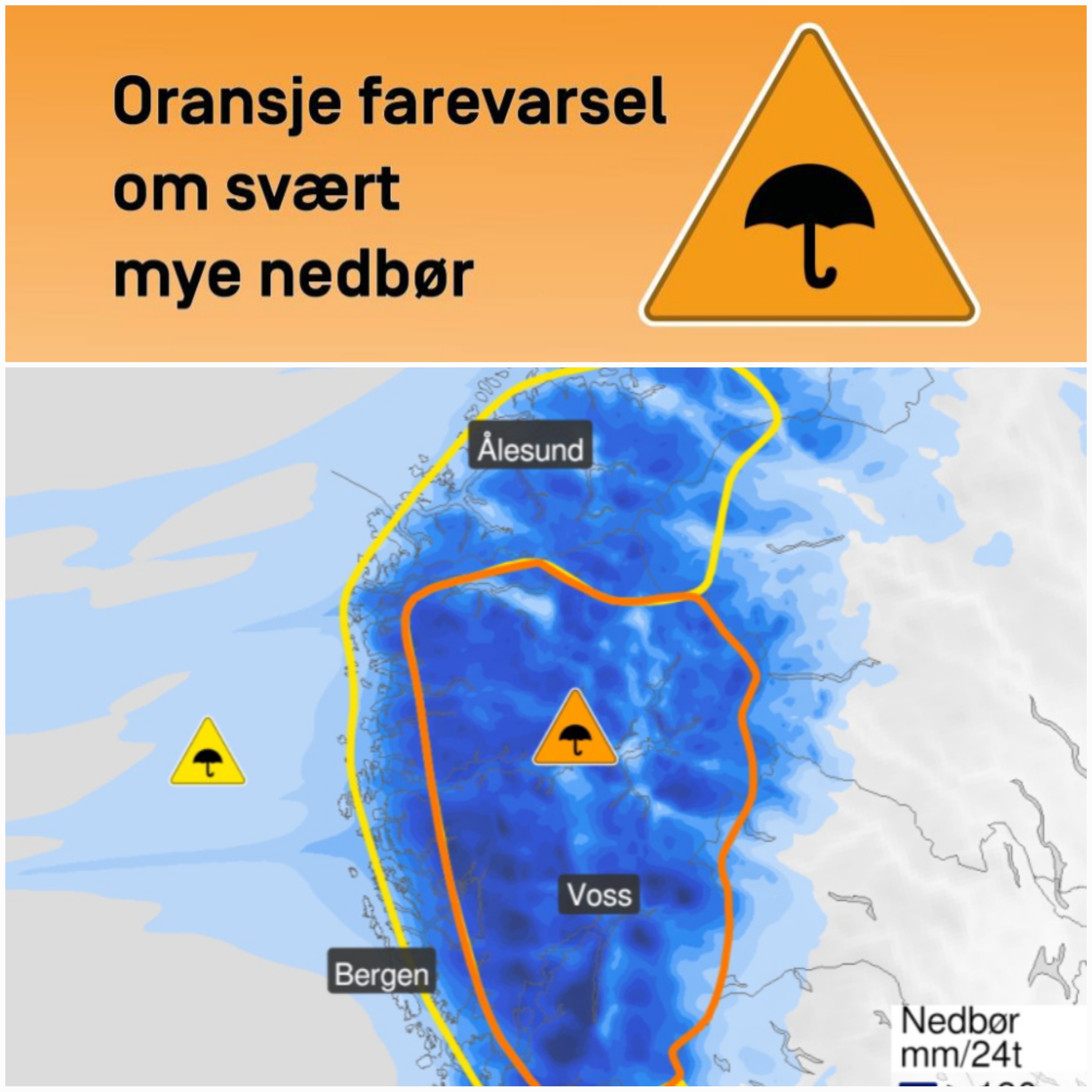 Ekstremalna pogoda w Norwegii! Powodzie i osunięcia ziemi mogą sparaliżować drogi