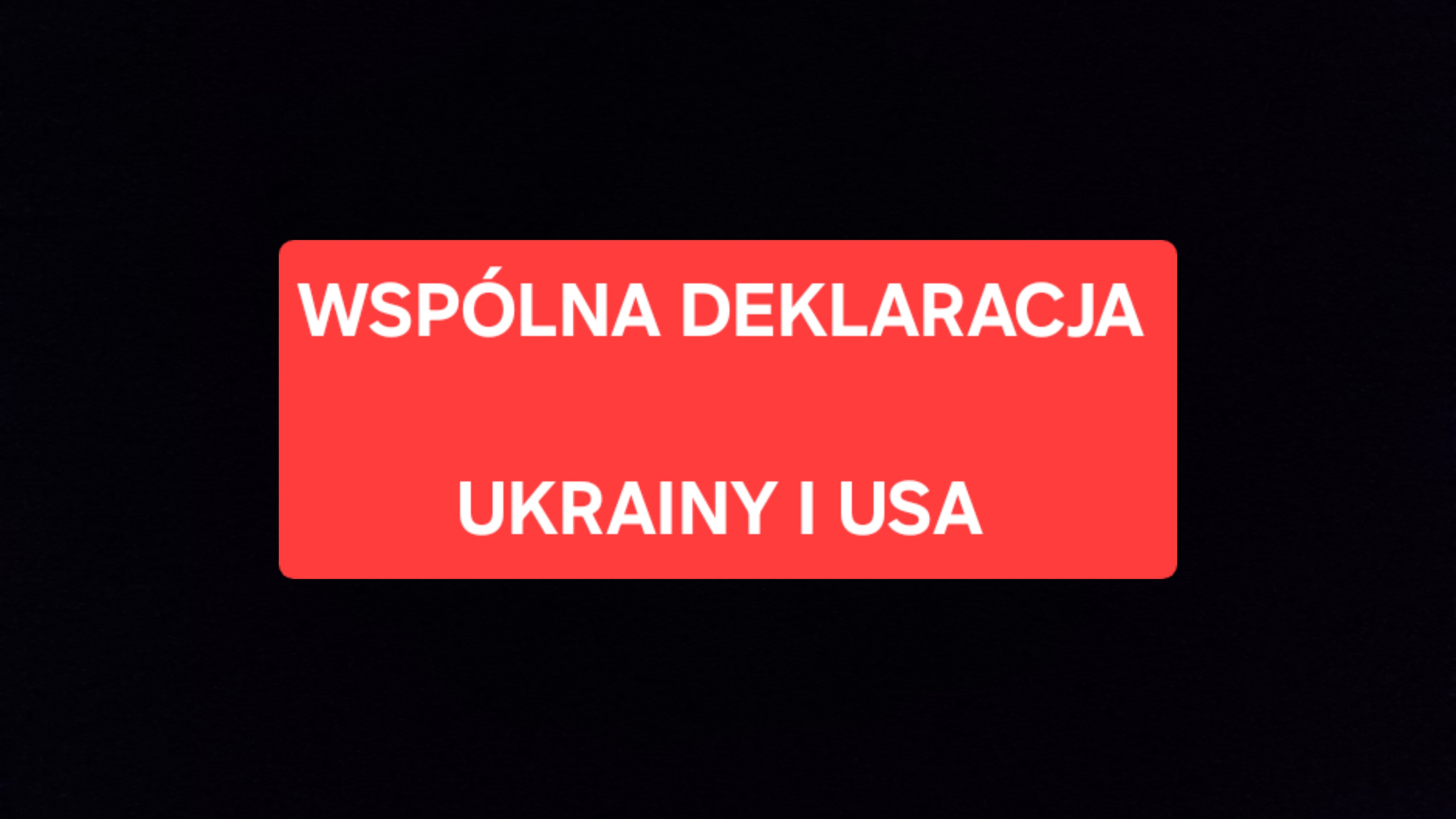 Przełom w relacjach USA-Ukraina? Minister Eide komentuje wspólną deklarację