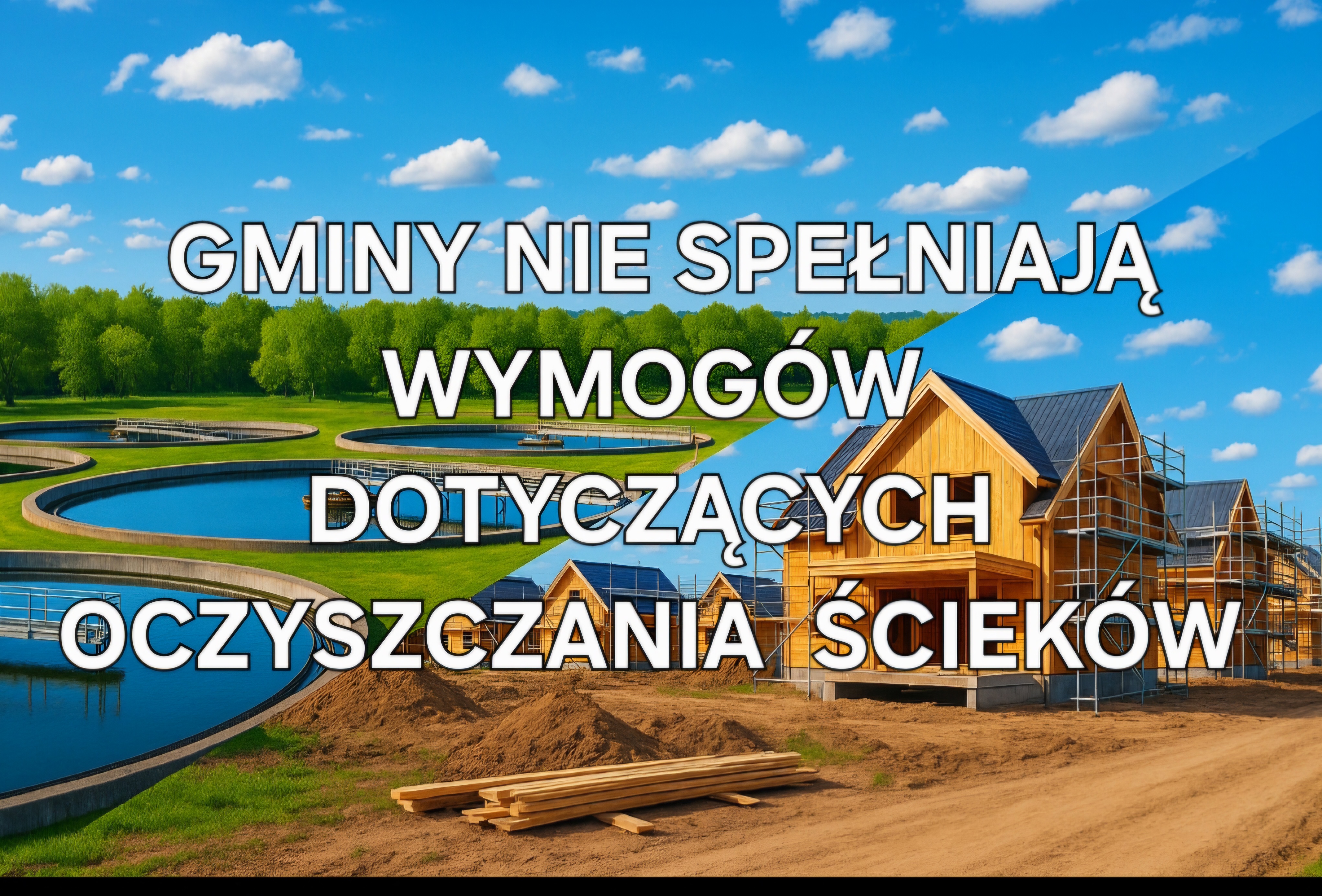 Wiele gmin nie spełnia wymagań dotyczących oczyszczania ścieków: Możliwe wstrzymanie inwestycji budowlanych