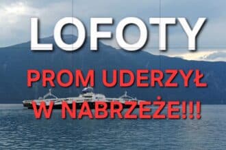 Katastrofa komunikacyjna na Lofotach: Trasa Bodø–Moskenes zamknięta - prom uderzył w nabrzeże