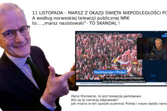 NRK nazwało Marsz Niepodległości „nazistowskim marszem”. Co naprawdę wydarzyło się 12 listopada 2025?