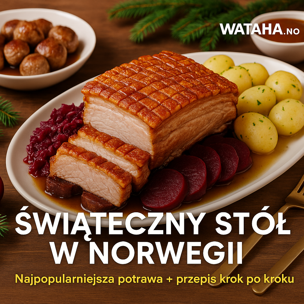 Świąteczny stół w Norwegii – co naprawdę jedzą Norwegowie? Najpopularniejsza potrawa + przepis krok po kroku
