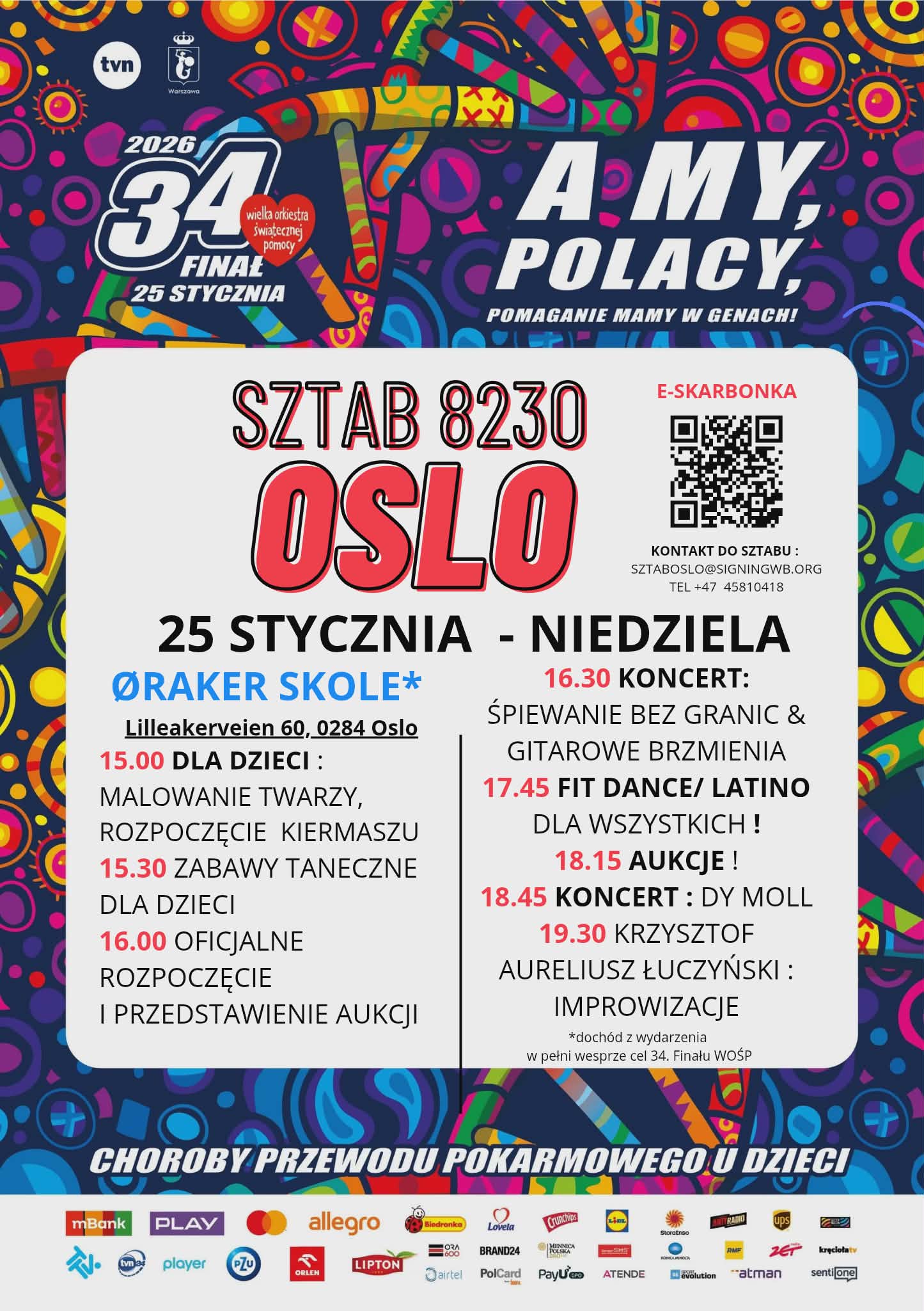 WOŚP 2026 w Oslo. Gramy razem już w tę niedzielę – dla dzieci, rodzin i wspólnej sprawy