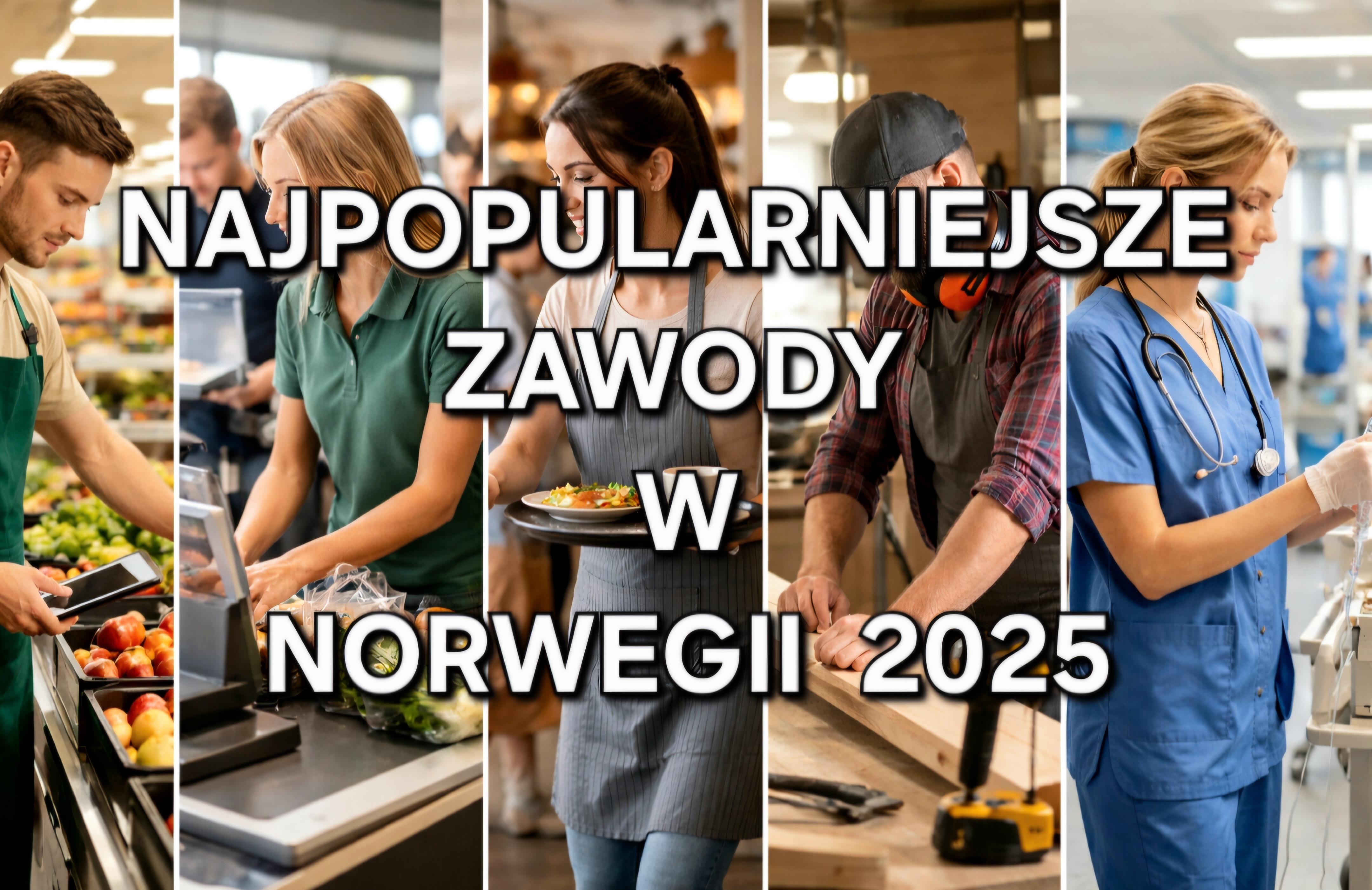 Najpopularniejsze zawody w Norwegii w 2025 roku. Handel wciąż na czele, ale zmiany w ochronie zdrowia