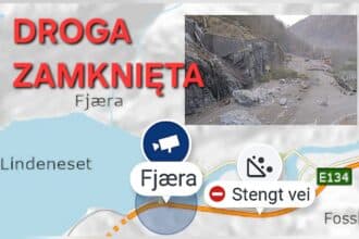 Osuwisko na E134: Droga zamknięta co najmniej do przyszłego tygodnia