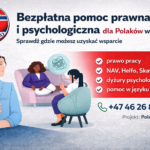 Bezpłatna pomoc prawna i psychologiczna po polsku w Norwegii