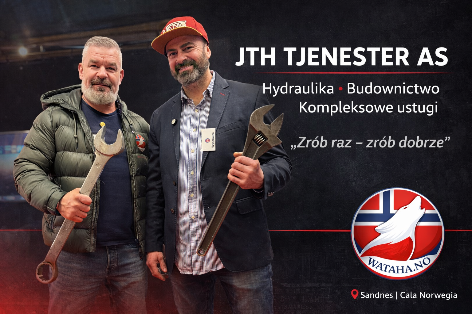 JTH Tjenester AS - hydraulika i budownictwo bez kompromisów. Profesjonalne usługi w Sandnes i całej Norwegii