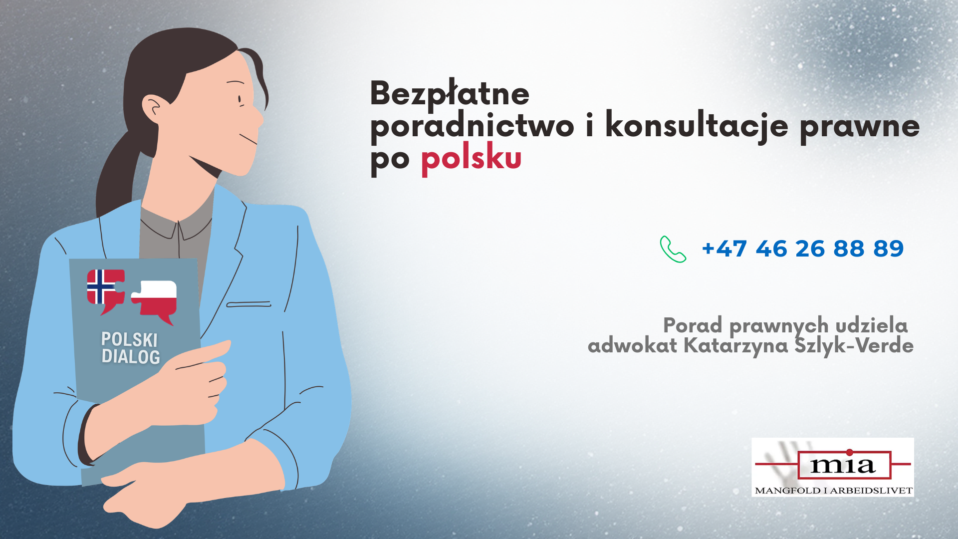 Bezpłatna pomoc prawna i psychologiczna po polsku w Norwegii. Sprawdź, gdzie możesz uzyskać wsparcie