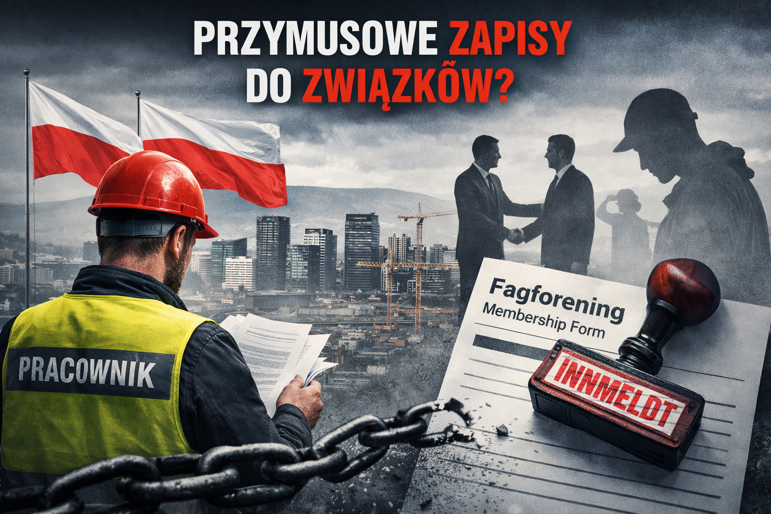 Polacy mieli być zapisywani do związków bez świadomej zgody. Ta sprawa z Norwegii pokazuje, jak łatwo pracownik może zostać sam
