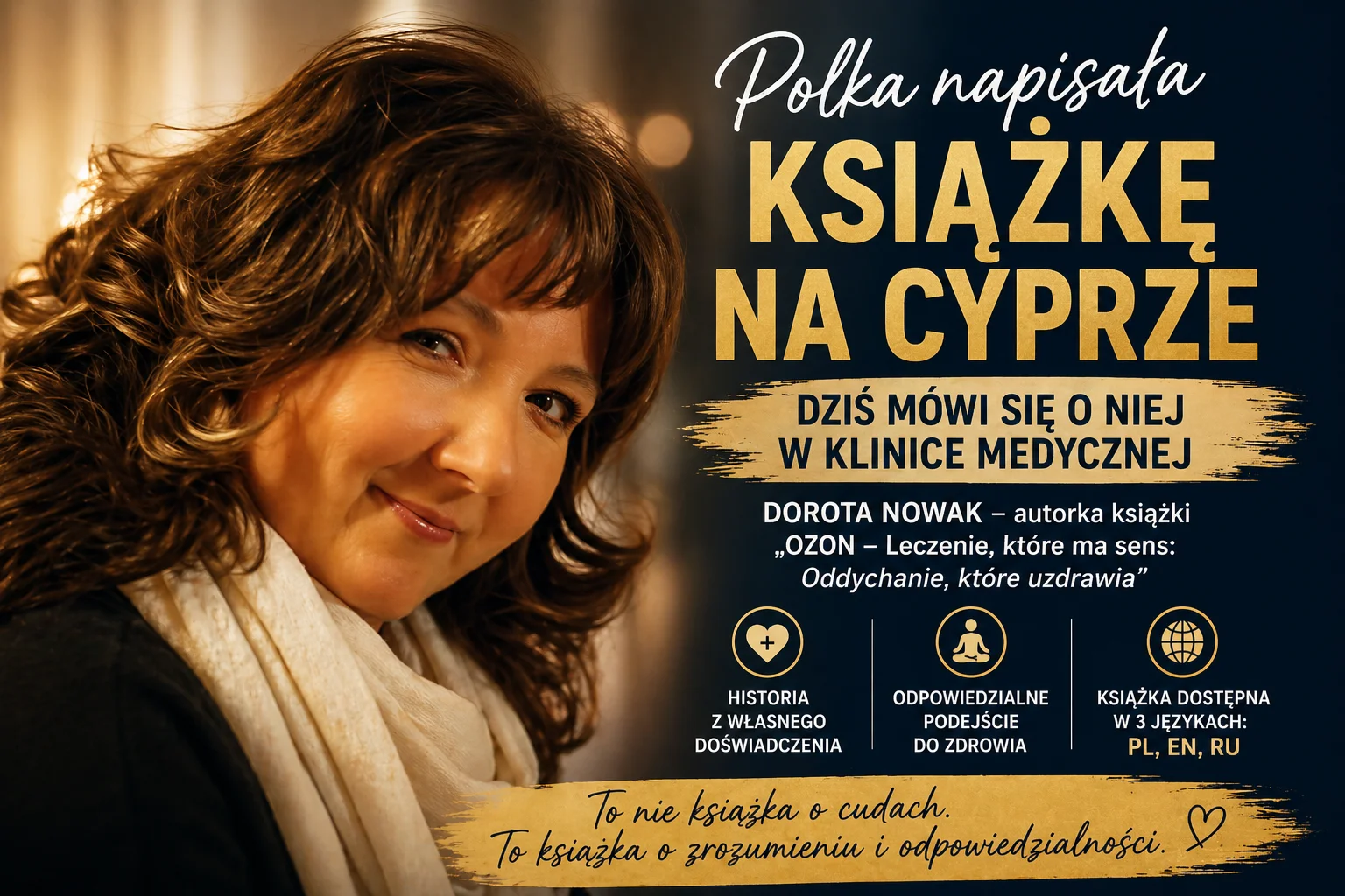 Polka napisała książkę na Cyprze. To nie historia o cudach, tylko o odpowiedzialnym podejściu do zdrowia Najważniejsze