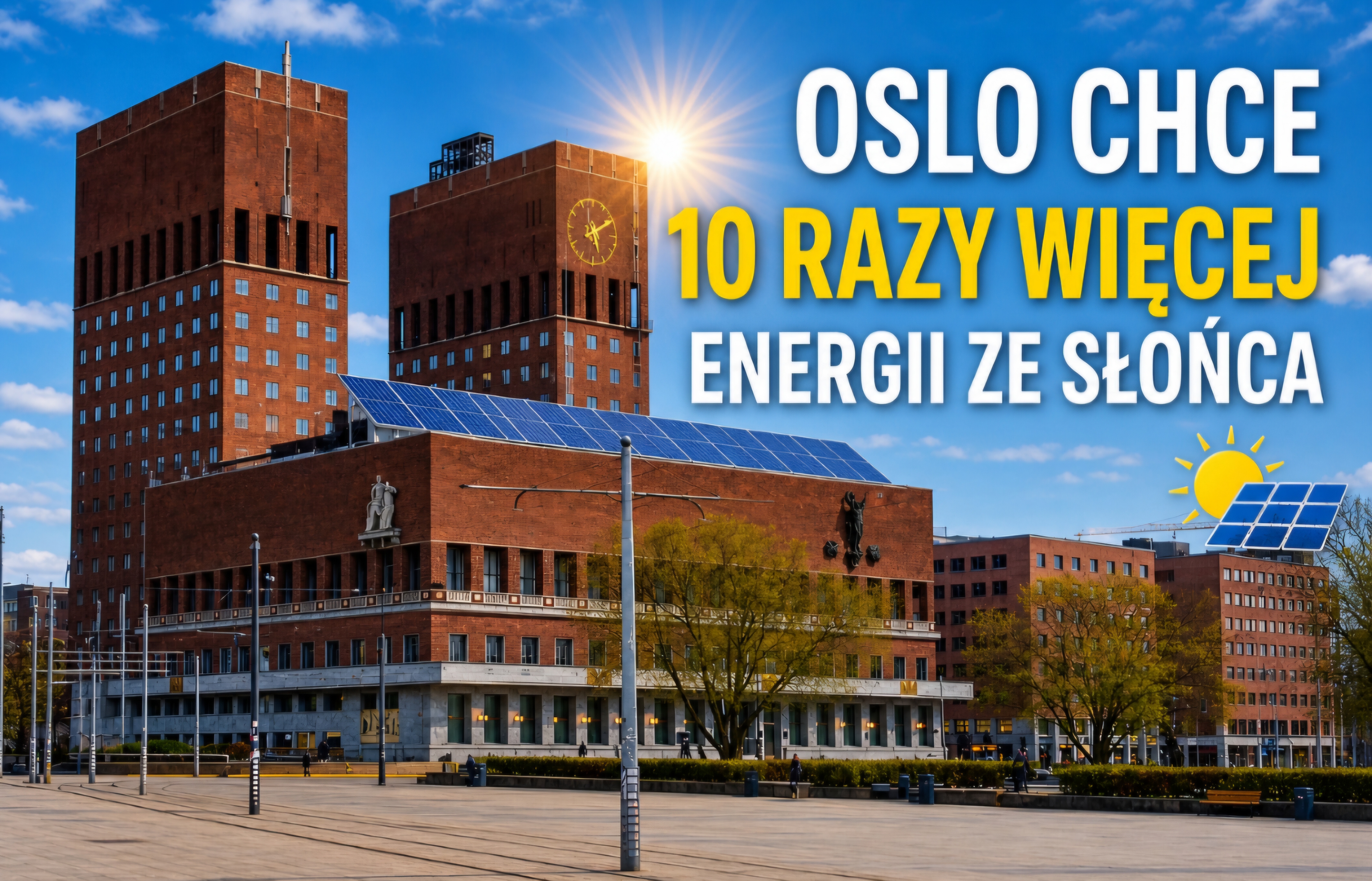 Oslo stawia na energię słoneczną – produkcja ma wzrosnąć dziesięciokrotnie do 2040 roku