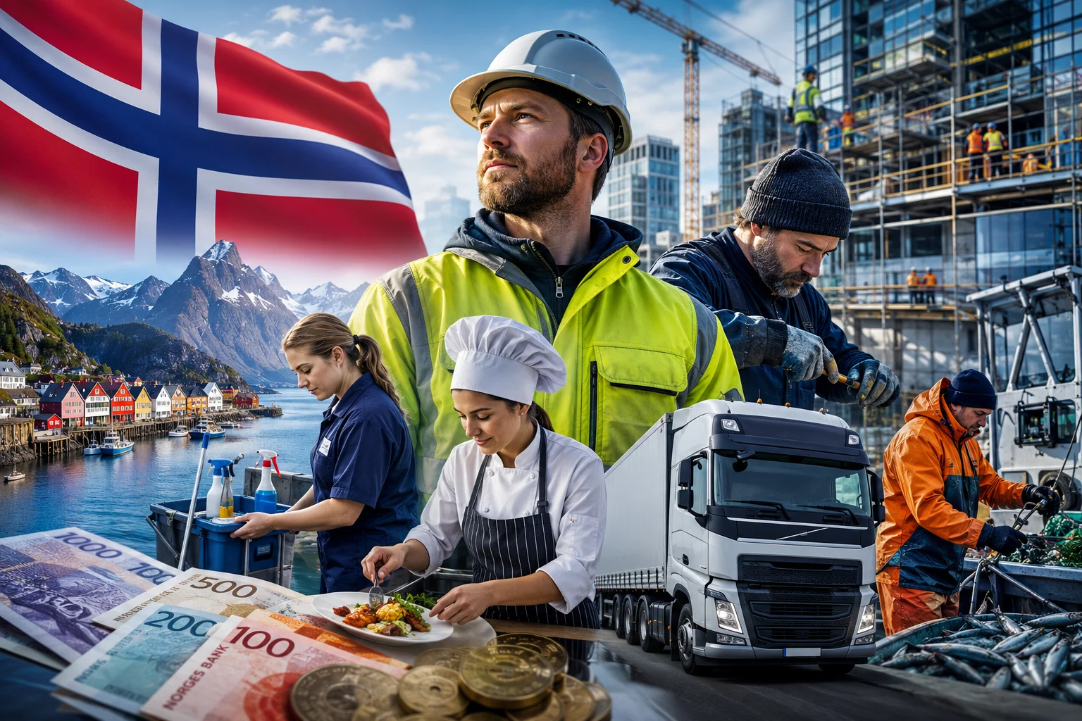 Minimalne zarobki w Norwegii 2026. Ile naprawdę zarabia się w Norwegii? Aktualna tabela stawek i zawodów