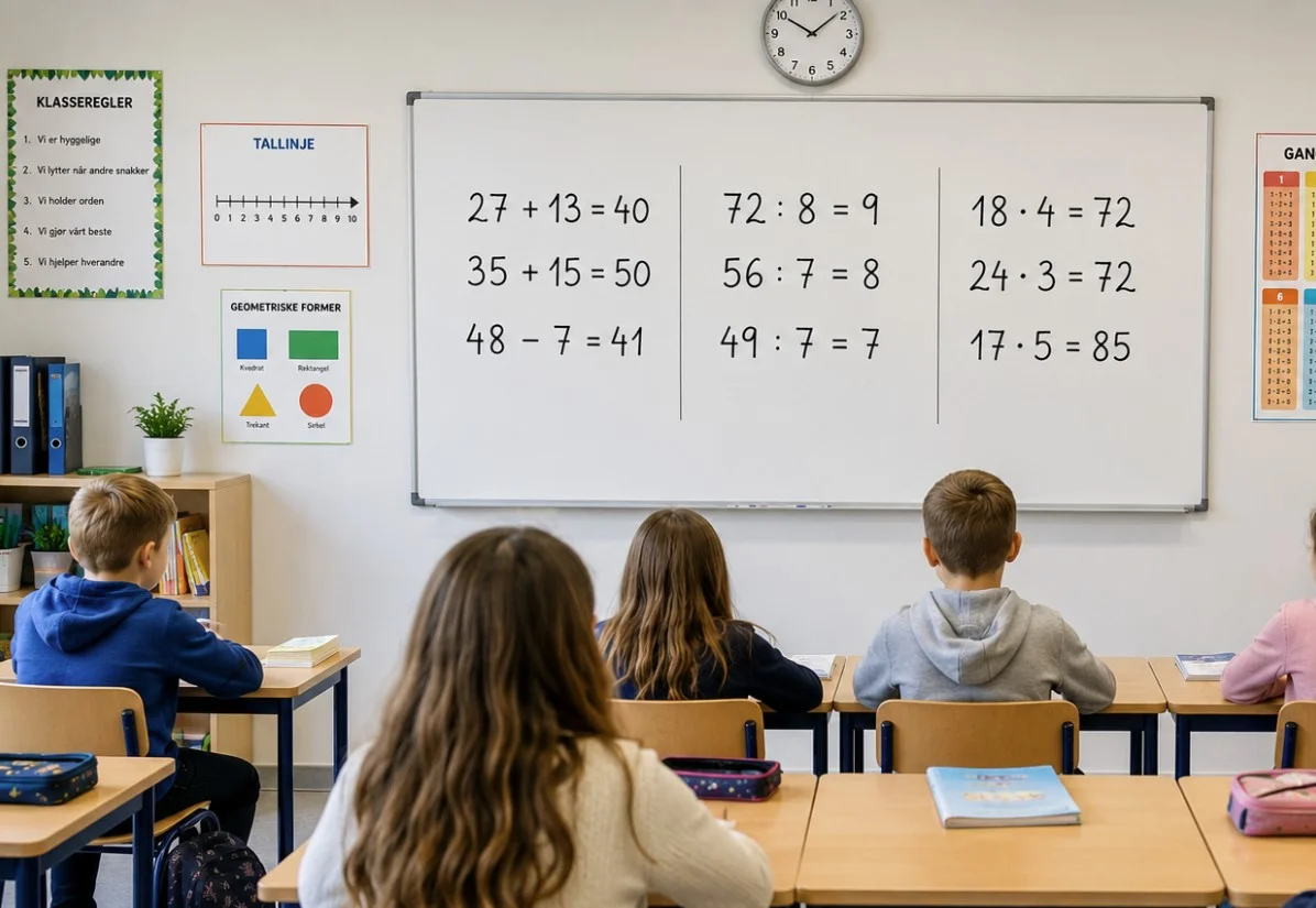 Nowe zasady nauczania matematyki w Norwegii - najpierw liczenie, potem teoria