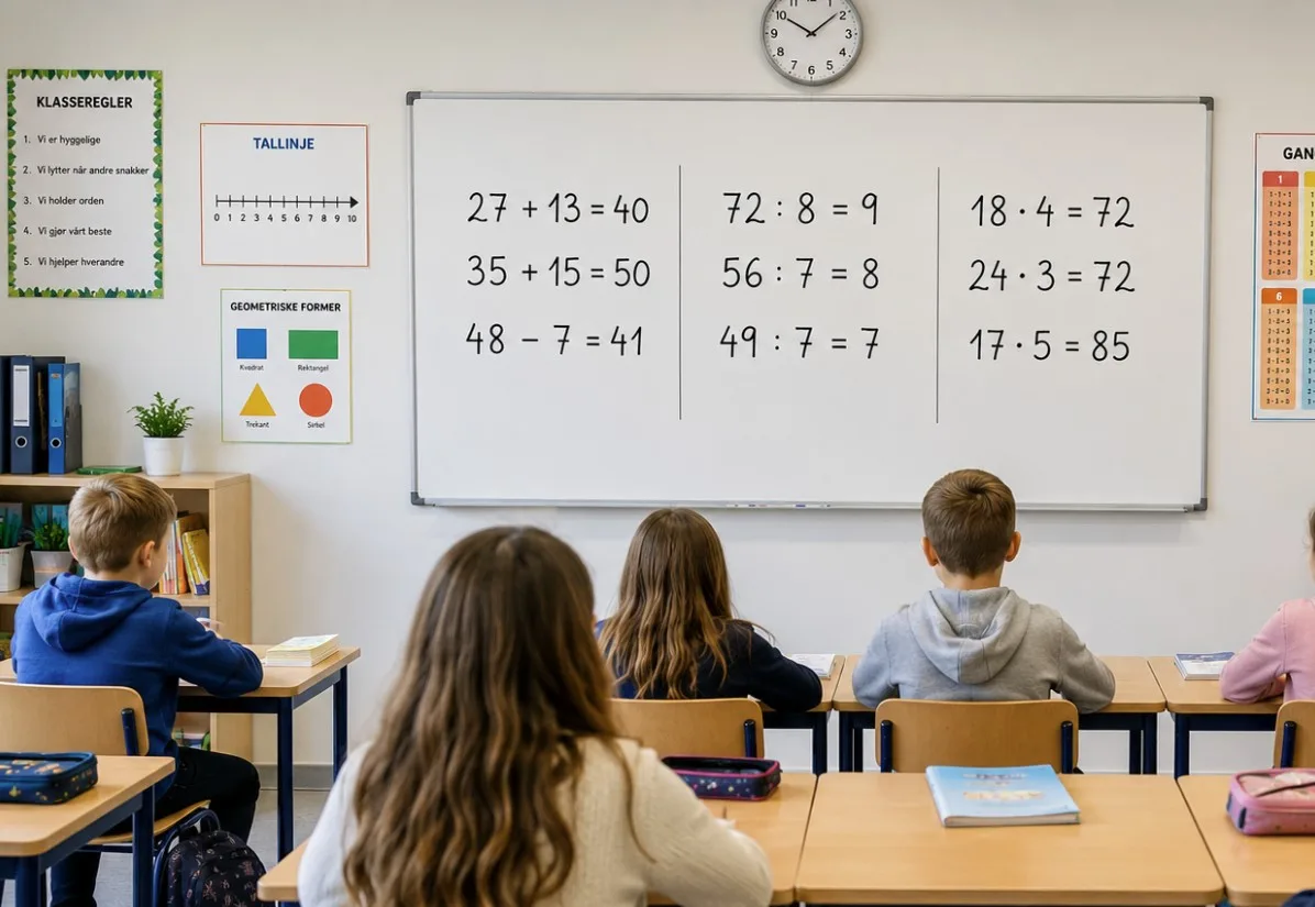 Nowe zasady nauczania matematyki w Norwegii - najpierw liczenie, potem teoria