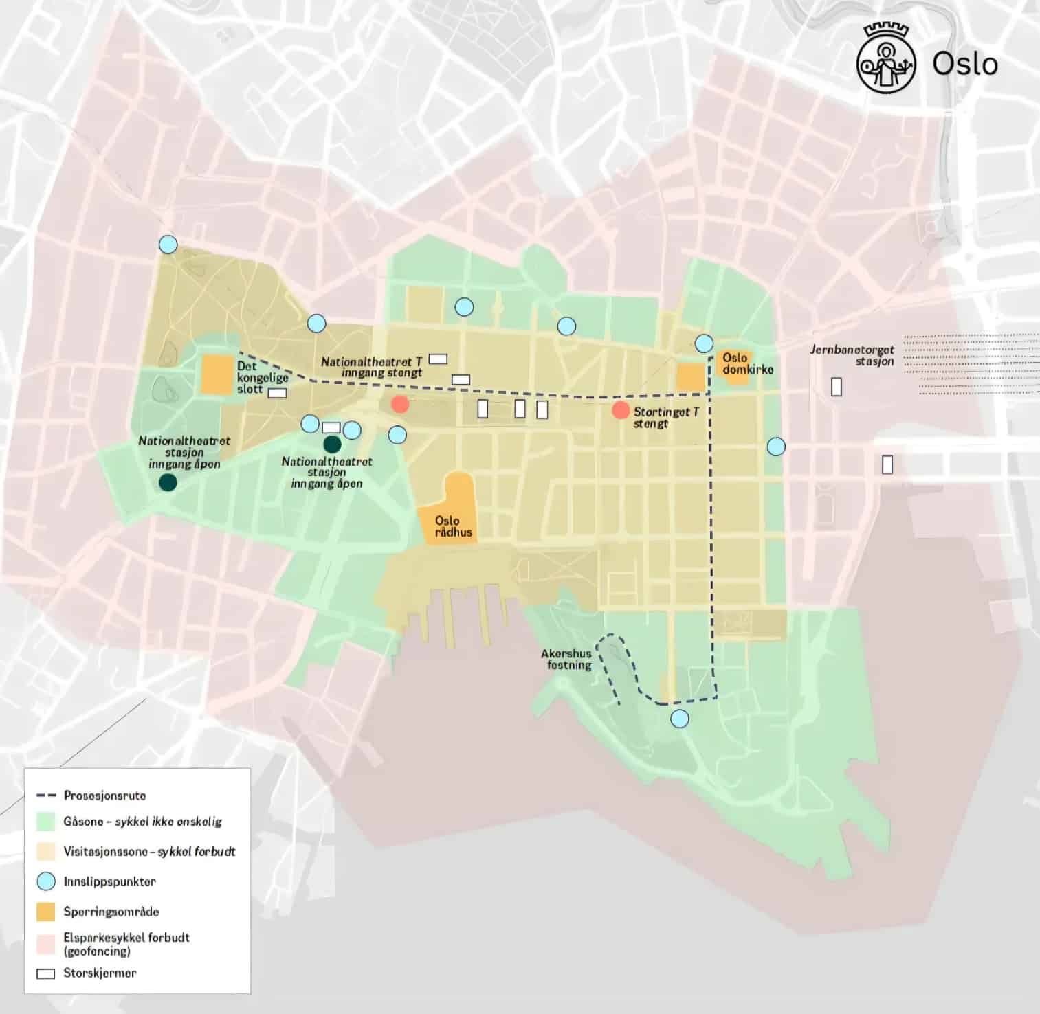 Pogrzeb króla Haralda V: Funkcjonowanie centrum Oslo – jak poruszać się po mieście i czego nie wolno mieć przy sobie?